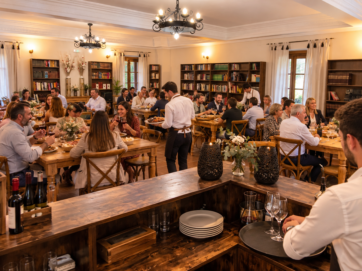 La Biblioteca del Convento de Lillo, espacio para comidas y cenas de Navidad